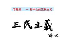 人民版必修3孙中山的三民主义教课ppt课件