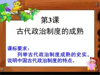 高中历史岳麓版必修1 政治文明历程古代政治制度的成熟示范课ppt课件