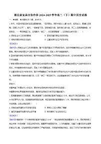 湖北省宜昌市协作体2024-2025学年高二（下）期中历史试卷-教师版