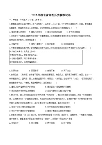 2025年湖北省高考历史模拟试卷