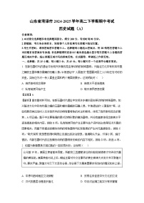 山东省菏泽市2024-2025学年高二下学期期中考试（A）历史试卷（解析版）