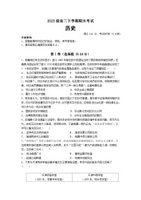 四川省仁寿第一中学校南校区2024-2025学年高二下学期期末考试历史试题