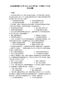 山东省淄博第七中学2024-2025学年高一下学期5月月考历史试题（解析版）