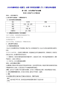 2026年高考历史一轮复习：必修《中外历史纲要（下）》知识点考点提纲 学案