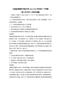 【历史】云南省昭通市市直中学2024-2025学年高一下学期第二次月考5月试题（解析版）