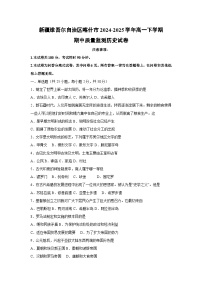 【历史】新疆维吾尔自治区喀什市2024-2025学年高一下学期期中质量监测试卷（解析版）