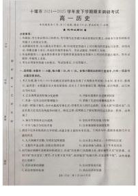 湖北省十堰市2024-2025学年高一下学期期末考试历史试卷