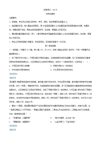 湖北省2024_2025学年高一历史上学期期中试题含解析