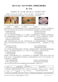 广东省湛江市2024-2025学年高二下学期期末测试考试历史试卷