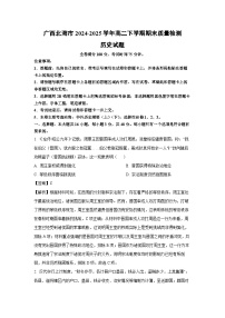 广西北海市2024-2025学年高二下学期期末质量检测历史试卷（解析版）