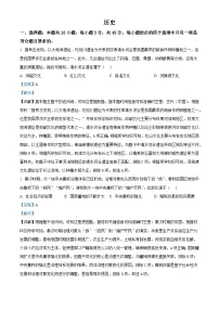 2025届陕西省咸阳市武功县普集高级中学高三下学期第八次模拟考试历史试题（含答案）
