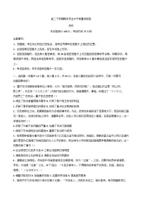 宁夏回族自治区吴忠市盐池县2024-2025学年高二下学期期末质量测试历史试题（含答案）