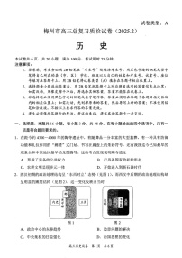 广东省梅州市高三下学期2月一模-历史试卷（含答案）