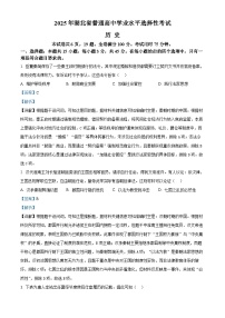 2025年高考真题——历史（湖北卷）试卷（Word版附解析）