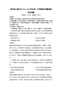 贵州省六盘水市2024-2025学年高二下学期期末质量监测历史试卷（解析版）