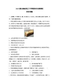 2025届云南省高三下学期高考全真模拟历史试卷