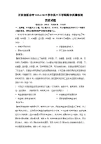 江西省新余市2024-2025学年高二下学期期末质量检测历史试卷（解析版）