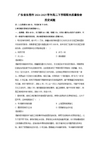 广东省东莞市2024-2025学年高二下学期期末质量检查历史试卷（解析版）