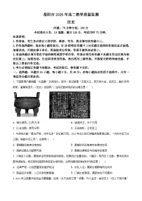 湖南省岳阳市2024-2025学年高二下学期期末教学质量监测历史试卷（Word版附解析）
