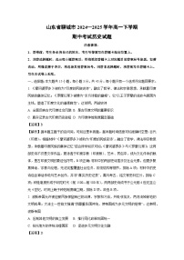 山东省聊城市2024—2025学年高一下学期期中考试 历史试卷（解析版）
