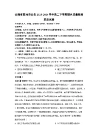 云南省临沧市云县2023-2024学年高二下学期期末质量检测历史试卷（解析版）