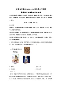 云南省玉溪市2023~2024学年高二下学期期末教学质量检测历史试卷（解析版）