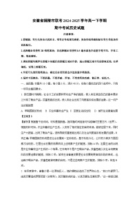 安徽省铜陵市联考2024-2025学年高一下学期期中真题考试历史试卷（解析版）