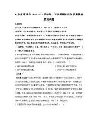 山东省菏泽市2024-2025学年高二下学期期末教学质量检测历史试卷（解析版）