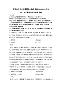 青海省西宁市大通回族土族自治县2024-2025学年高二下学期期末联考历史试卷（解析版）