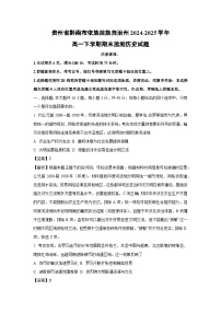 贵州省黔南布依族苗族自治州2024-2025学年高一下学期期末监测历史试卷（解析版）