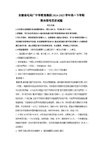 安徽省毛坦厂中学教育集团2024-2025学年高一下学期期末联考历史试卷（解析版）