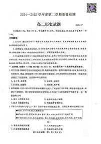 山东省济宁市2024-2025学年高二下学期期末考试  历史  含答案含答案解析