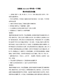 河南省2024-2025学年高一下学期期末考试历史试卷（解析版）