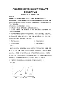 广西壮族自治区钦州市2024-2025学年高二上学期期末真题检测历史试卷（解析版）