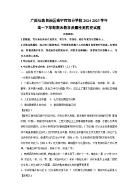 广西壮族自治区南宁市部分学校2024-2025学年高一下学期期末教学质量检测历史试卷（解析版）(2)