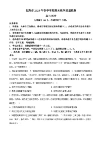 广西北海市2024-2025学年高二下学期期末质量检测历史试题（含答案）