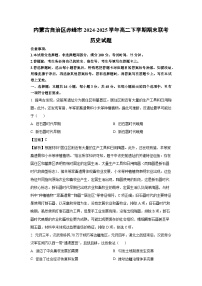 内蒙古自治区赤峰市2024-2025学年高二下学期期末联考历史试卷（解析版）