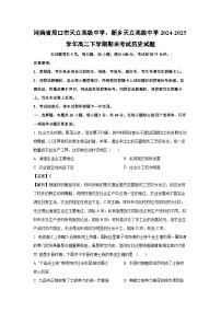 河南省周口市天立高级中学、新乡天立高级中学2024-2025学年高二下学期期末考试历史试卷（解析版）