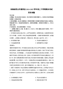 河南省周口市鹿邑县2024-2025学年高二下学期期末考试历史试卷（解析版）