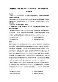 河南省周口市鹿邑县2024-2025学年高二下学期期末考试历史试卷（解析版）
