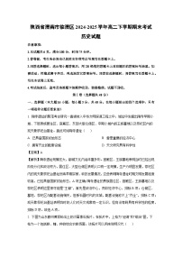 【历史】陕西省渭南市临渭区2024-2025学年高二下学期期末考试试题（解析版）