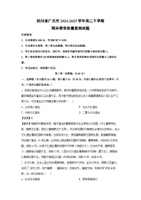 【历史】四川省广元市2024-2025学年高二下学期期末教学质量监测试题（解析版）