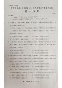 贵州省贵阳市普通高中2024-2025学年高一下学期期末考试历史试题（PDF版附答案）