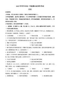 贵州省毕节市2024-2025学年高一下学期期末适应考试历史试题含答案解析