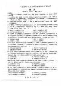 广西壮族自治区贵港市“贵百河”联考2024-2025学年高一下学期5月月考历史试卷（含答案）