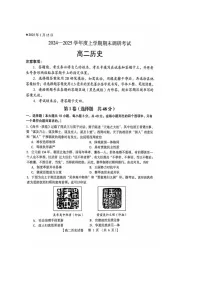 河南省三门峡市2024-2025学年高二上学期1月期末考试历史试卷