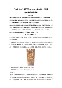 广东省汕头市潮阳区2024-2025学年高一上学期期末考试历史试题（解析版）