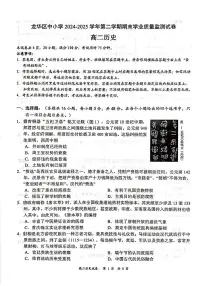 广东省深圳市龙华区2024-2025学年高二下学期期末调研测试历史试题（含答案）