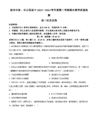 安徽省宿州市省、市示范高中2023-2024学年高一下学期期末教学质量检测历史试卷