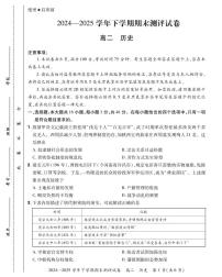 河南省安阳市滑县2024-2025学年高二下学期期末测评历史试卷